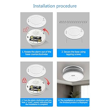 Amazon｜アップグレードされた WiFi 煙探知器ワイヤレス煙警報器