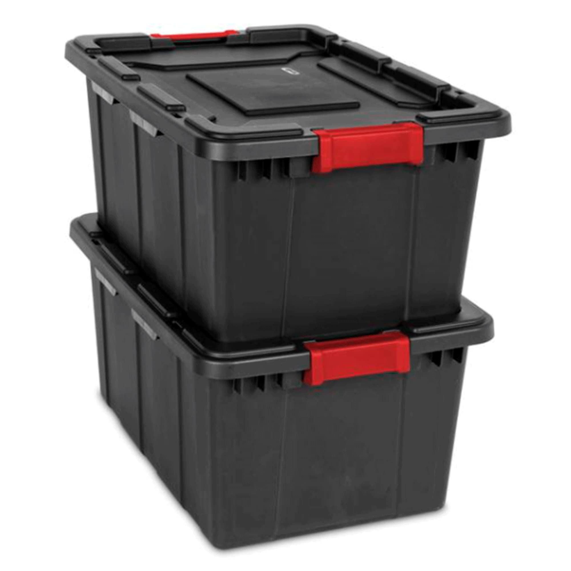 Sterilite 27 Gal Industrial Tote, Stackable Storage Bin