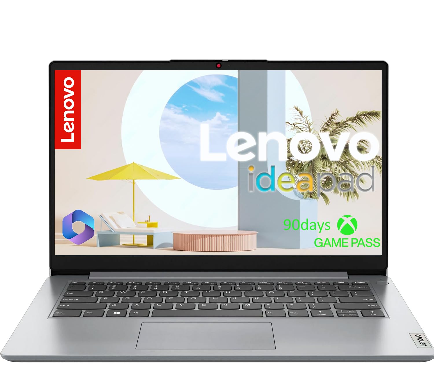 Lenovo IdeaPad 14” Laptop • 20GB RAM • 2.1TB Total Storage (1.1TB Combined Onboard+1TB Cloud Storage) • Intel Celeron • Intel UHD Graphics • WiFi-6 • 11HR Battery • 1-Yr Microsoft 365 • Windows 11
