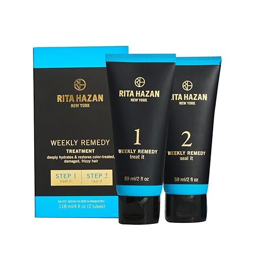 Rita Hazan Kit de crema hidratante y reparador de dos pasos profundamente hidratante y reparador semanal Rita Hazan Kit de crema hidratante y reparador de dos pasos profundamente hidratante y reparador semanal