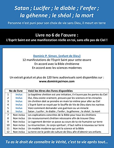 Télécharger Satan ; Lucifer ; le diable ; l’enfer ; la géhenne ; le shéol ; la mort (Esprit Saint t. 6) PDF