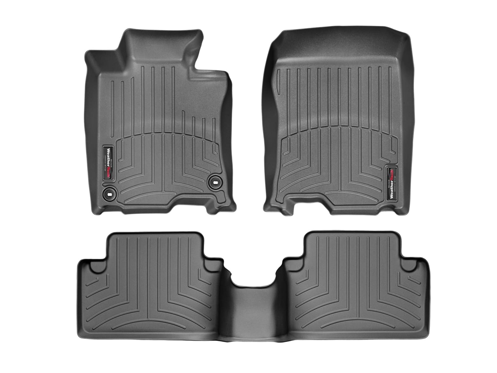 WeatherTech Custom Fit FloorLiners for Acura TSX - 1st & 2nd Row (446401-441702), Black