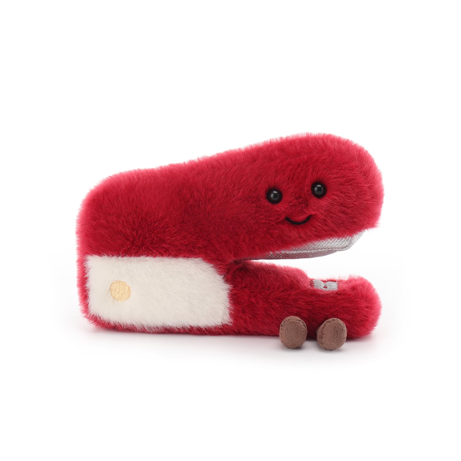 Apricot Lamb Busy Stapler Plushies Stuffed Animals for Baby Girl and Boy, Soft Cute Plush Toys for Kids, 6 Inches
