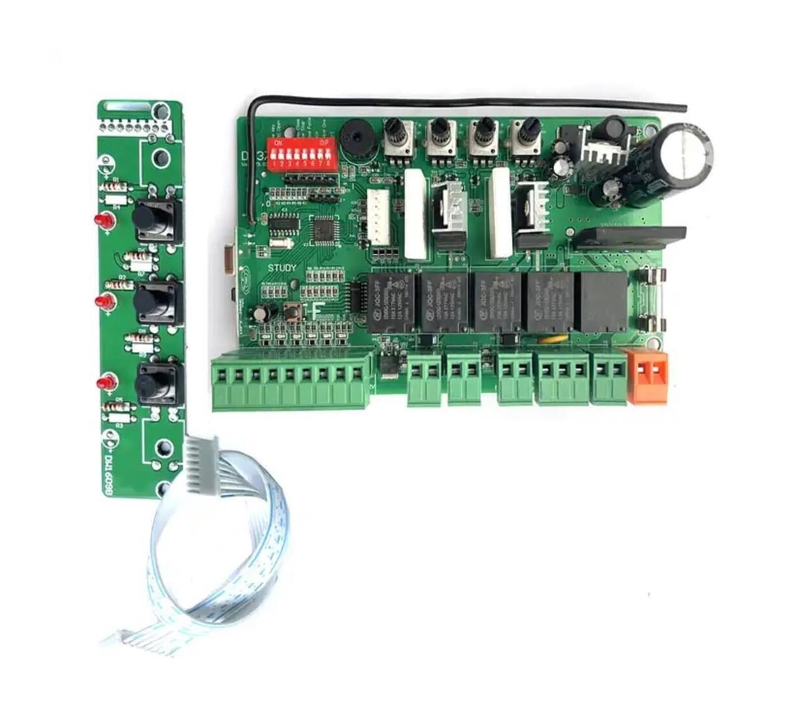 Rsgxlfqzvak Board Only Automatic Gate Opener, 24Vdc Motor Swing Gate Opener Circuit Board Card Controller Motherboard Plate (Remote Control Optional)(Board Only)
