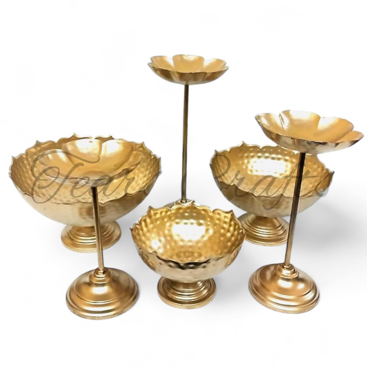 Taj Bowl Urli Candle Stand With Floating Diya|Urli For Home Decor And Festival Decor Urli Show Piece For Floting Flowers And T Lites Set Of 9 Pieces By Msi, Gold (B09RZYJ3X7) Amazon Price History, Amazon Price Tracker