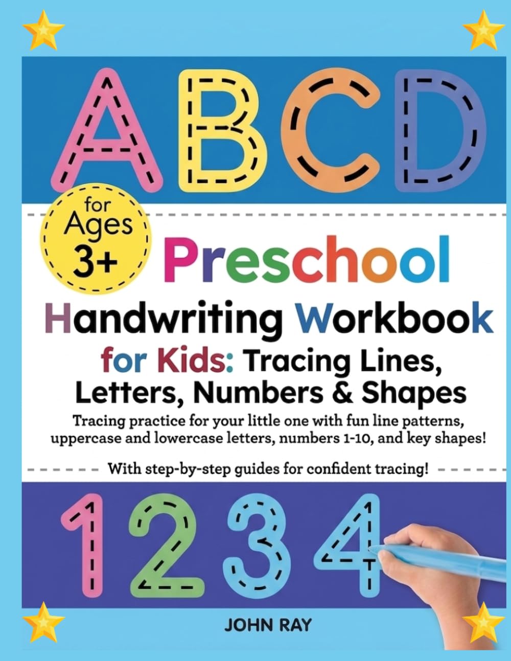 Preschool Handwriting Workbook for Kids: Tracing Lines, Letters, Numbers & Shapes