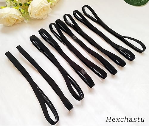 Miniatura 3 de 9 diademas elásticas delgadas para mujeres, diademas elásticas delgadas, bandas deportivas para el cabello para mujeres, hombres, niñas, niños,