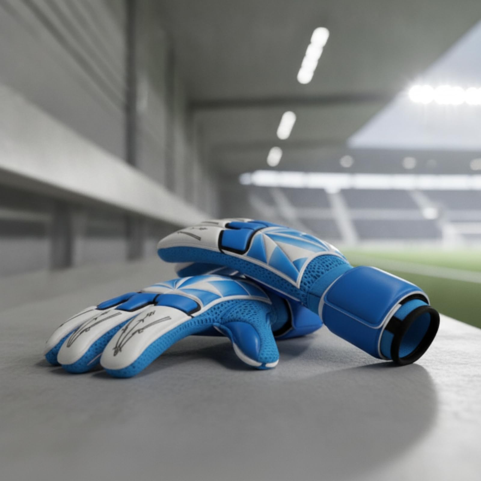 Baoblaze Guantes de Guantes de Arco Guantes de Fútbol Guantes de Portería Guantes Deportivos con Ajuste Ceñido de Cinco Dedos y Agarre Seguro Palma