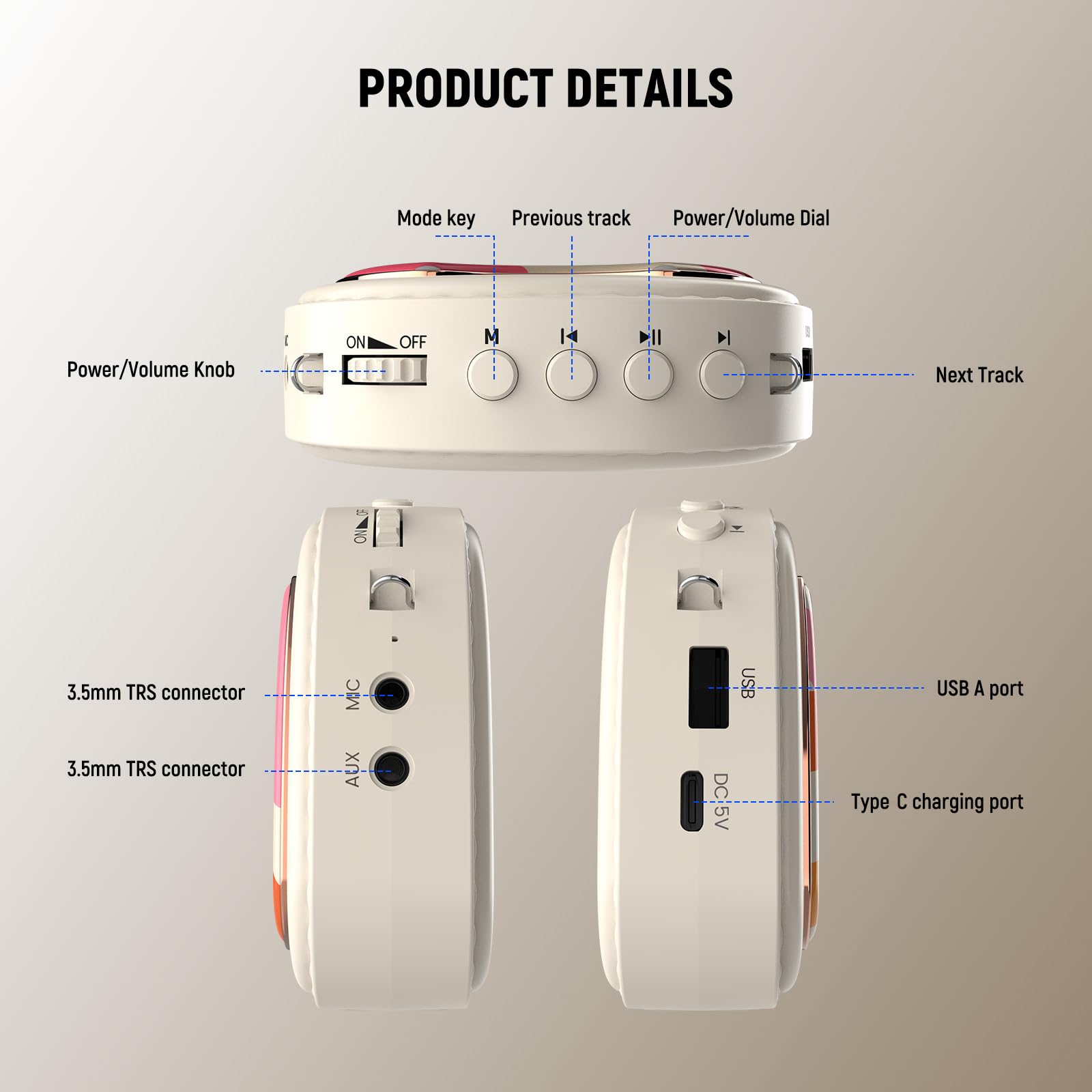 NEEWER VA01 Amplificatore Vocale con Microfono Headset Cablato, Speaker,Tracolla, Uscita AUX, Megafono Portatile Audio USB C Ricaricabile con Mic Batteria 14H per Insegnanti Formatori Guida Turistica