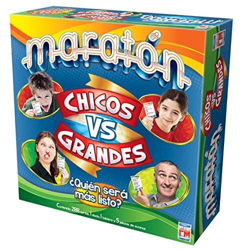 Marathon Board Game - Maratón Juego de Mesa Chicos vs Grandes (Spanish Edition)