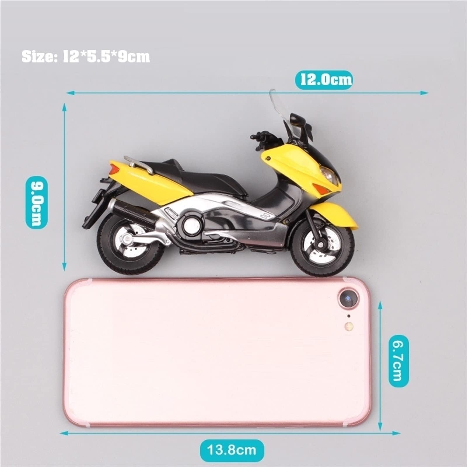 1:18 YAMAHA XP500 TMAX 2001 Aleación De Metal Diecast Modelo A Esca Modelo Motocicleta Kit Pantalla Big Boys Toyscollections Regalo Toy