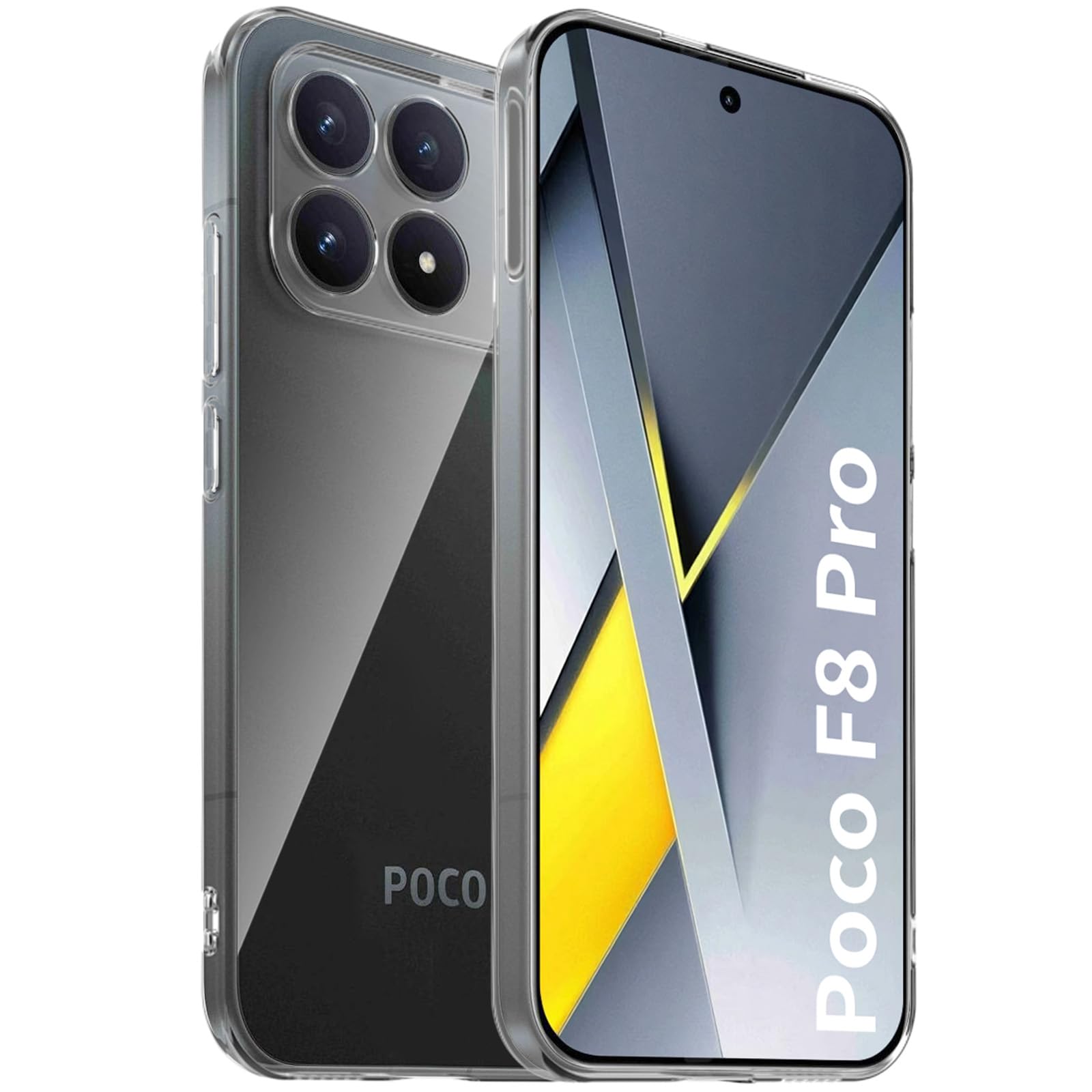 Amazon.co.jp: For Xiaomi Poco F8 Pro ケース クリア TPU素材 耐衝撃