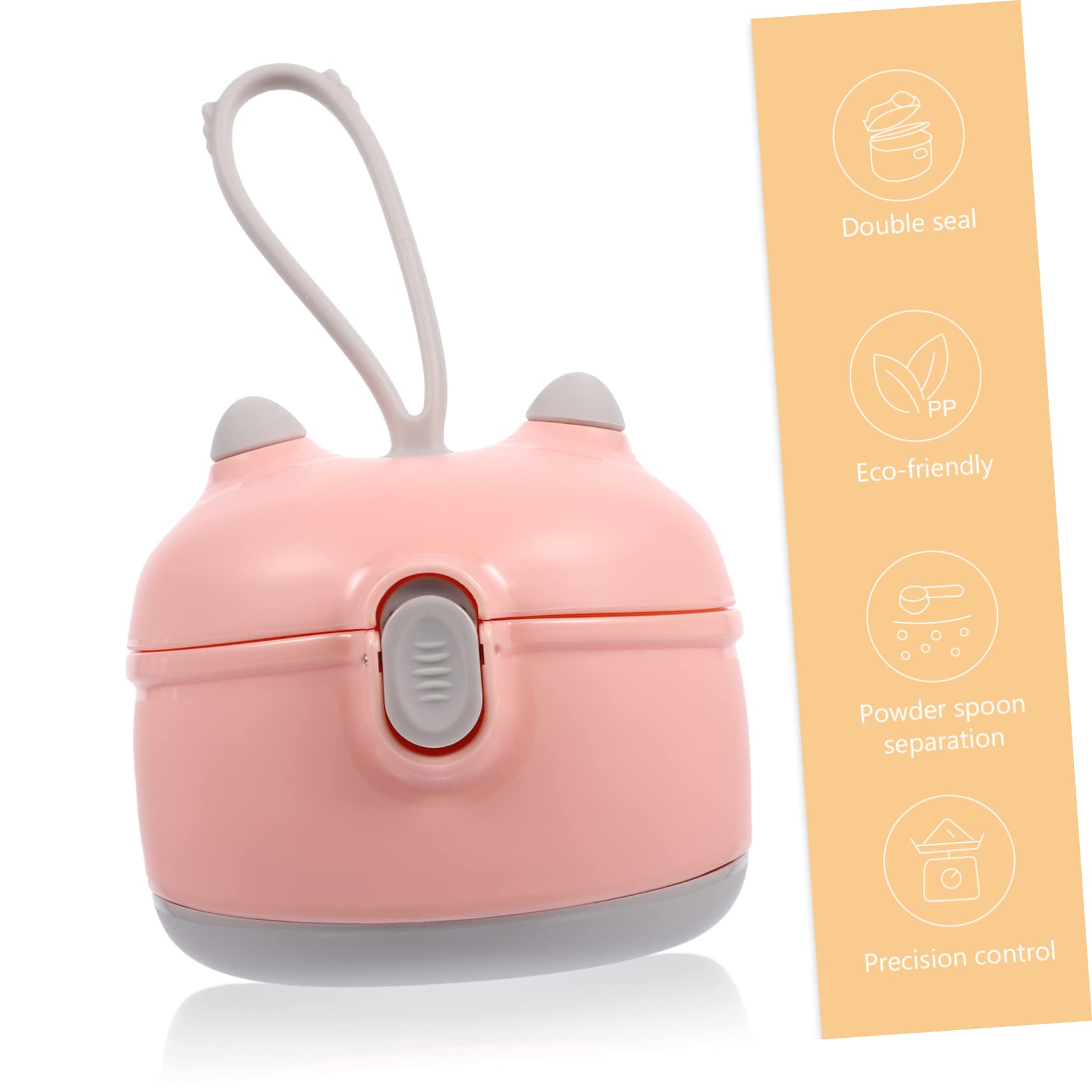 Toddmomy Formula Dispenser Portable Milk Powder Container for Snacks Formula Storage Box with Scoop for Travel Feeding Capacity Sealed Inner Lid