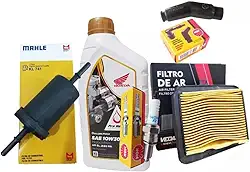 Kit Cg 160 Fan 160 Revisão Completa Troca Oleo Velas Filtros moto