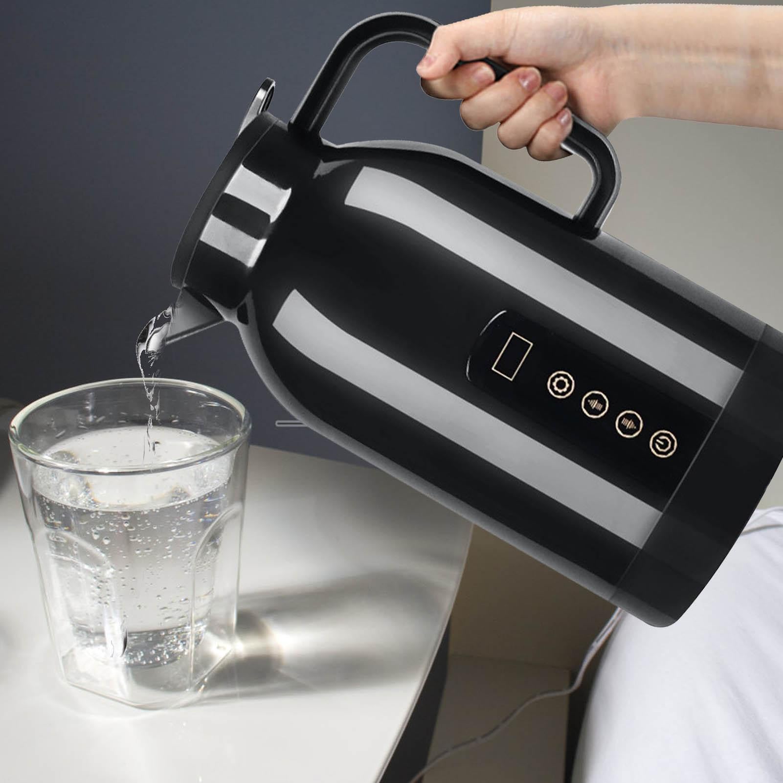 Bollitore elettrico per auto | Riscaldamento 1150 ml con mantenimento al | caldo - Scaldabagno per tè e caffè in viaggio | per viaggi a casa, lavoro, campeggio, famiglia, tè, caffè, latte, noill