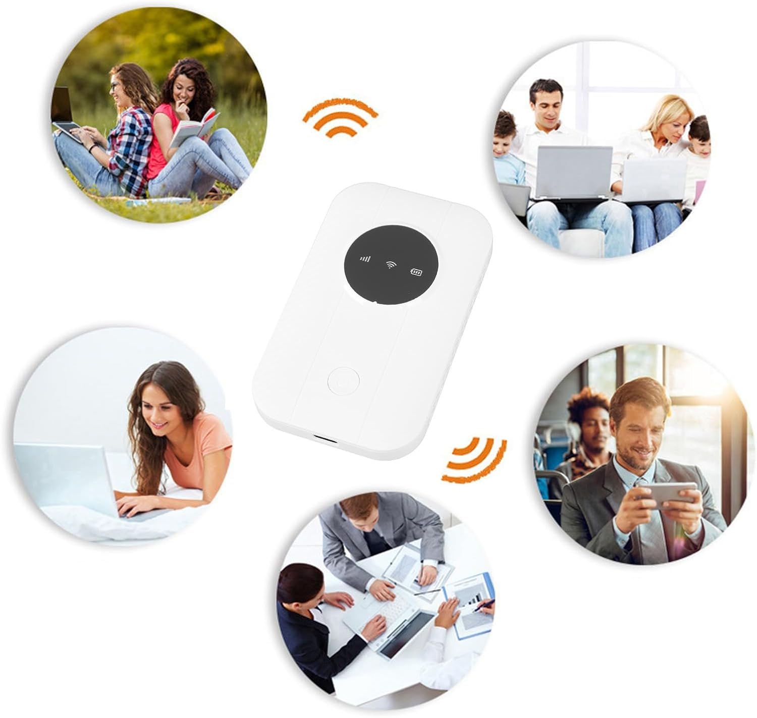 4G/5G LTE WiFi Hotspot - 300Mbps WiFi Router with SIM Card Slot, 10 Connected Devices, Mobile Hotspot for Travel, Business, Home, Gaming (Eurasian Version)