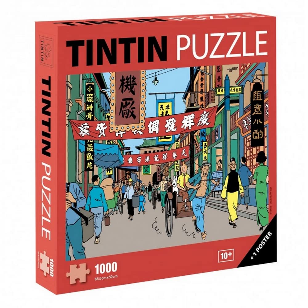Tintin Puzzle 1000 Teile - Rallye Von Moulinsart Mit Poster 68x48cm