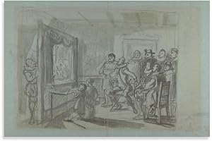Master Peter's Puppet Show1865_ Wilhelm Marstrand- Wall décor art and family home gift