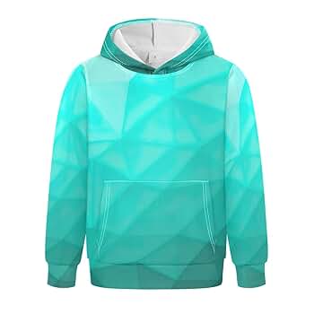 Amazon.com: Aqua Turquoise Gradient Girls' Hoodies