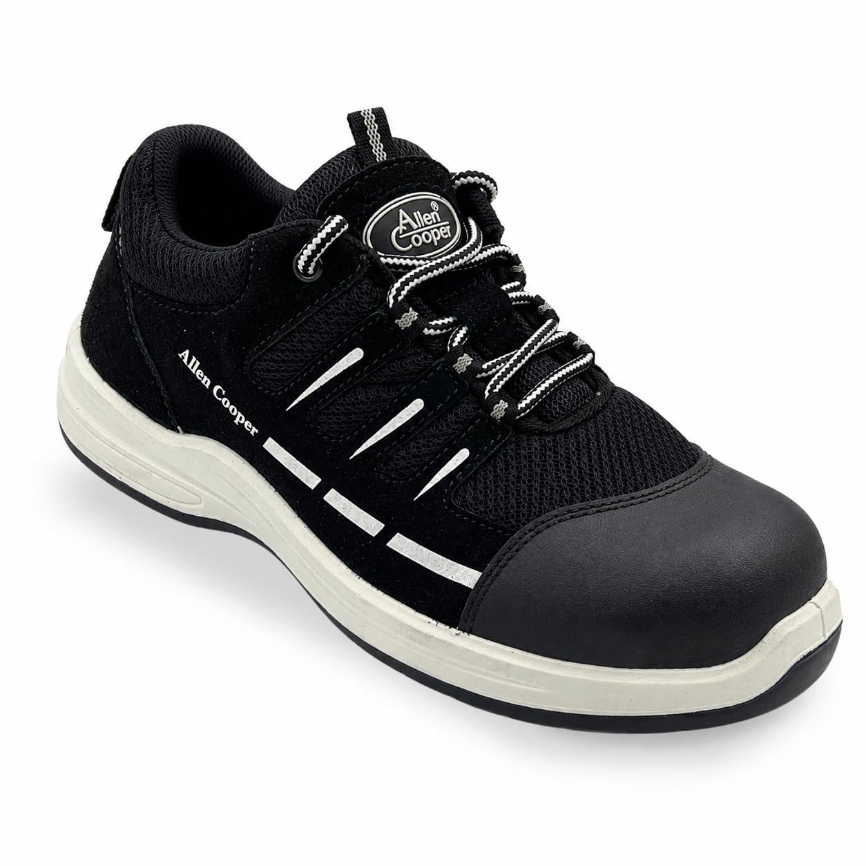Allen Cooper Safety Shoe ACL 11788 | High Performance Fabric & Leather Upper | Non-Metallic Fibre Toe Cap, Anti-Skid Sole, Heat, Water & Oil Resistant | Size 10 INDIA/UK-image-34