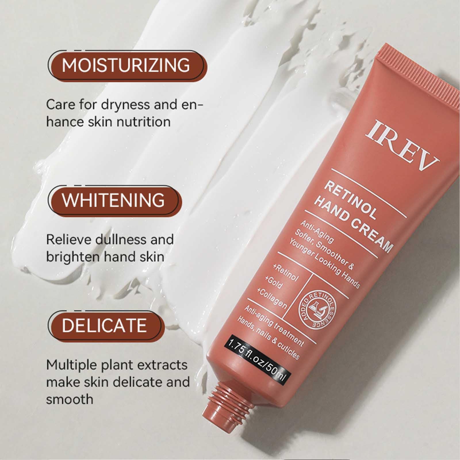 Retinol Anti-Aging Hand Cream,Relief Intense Moisture Hand Cream,Instantly Quenched, Soft & Supple Hands - Image 2