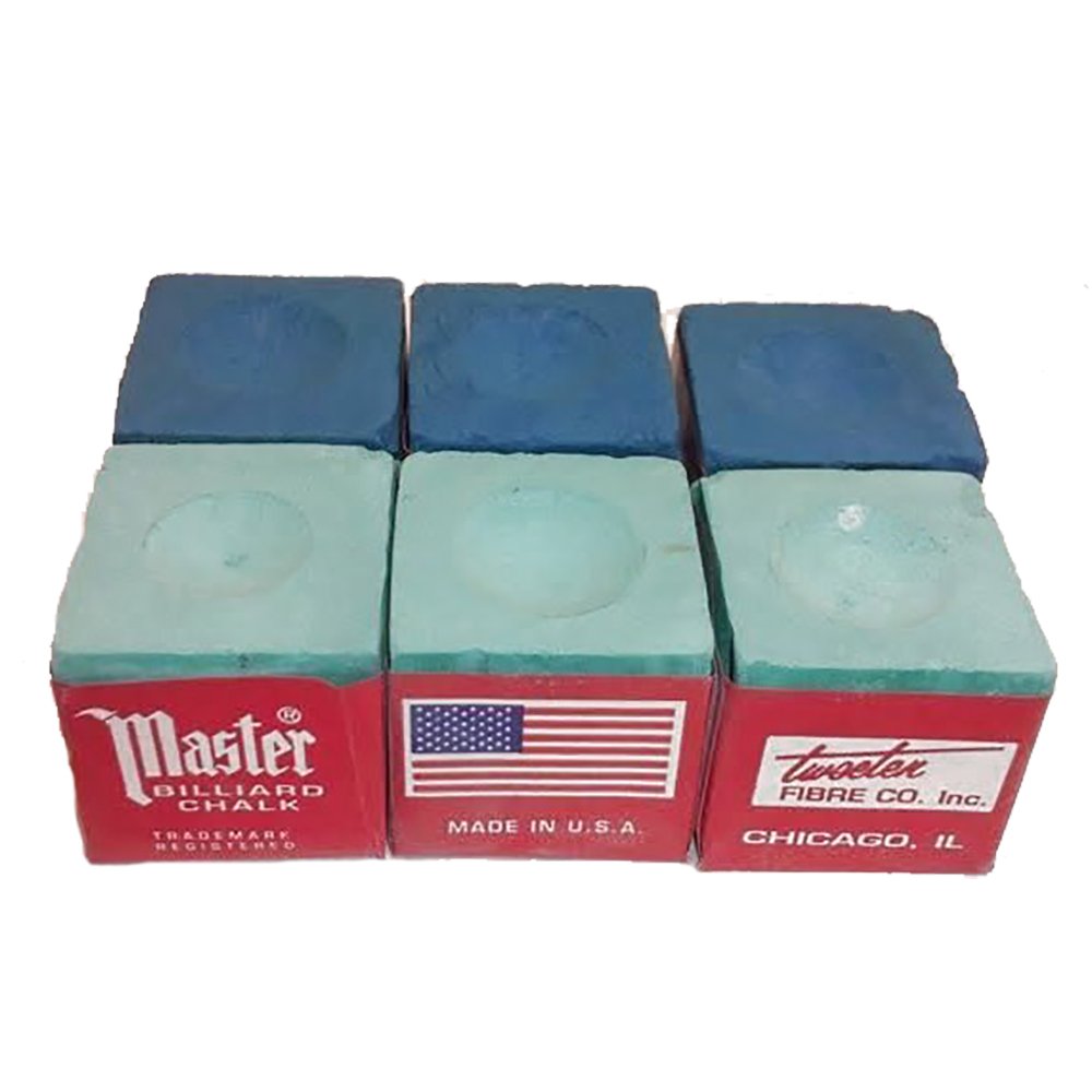 Master Half Dozen Chalk - 3 Green and 3 Blue