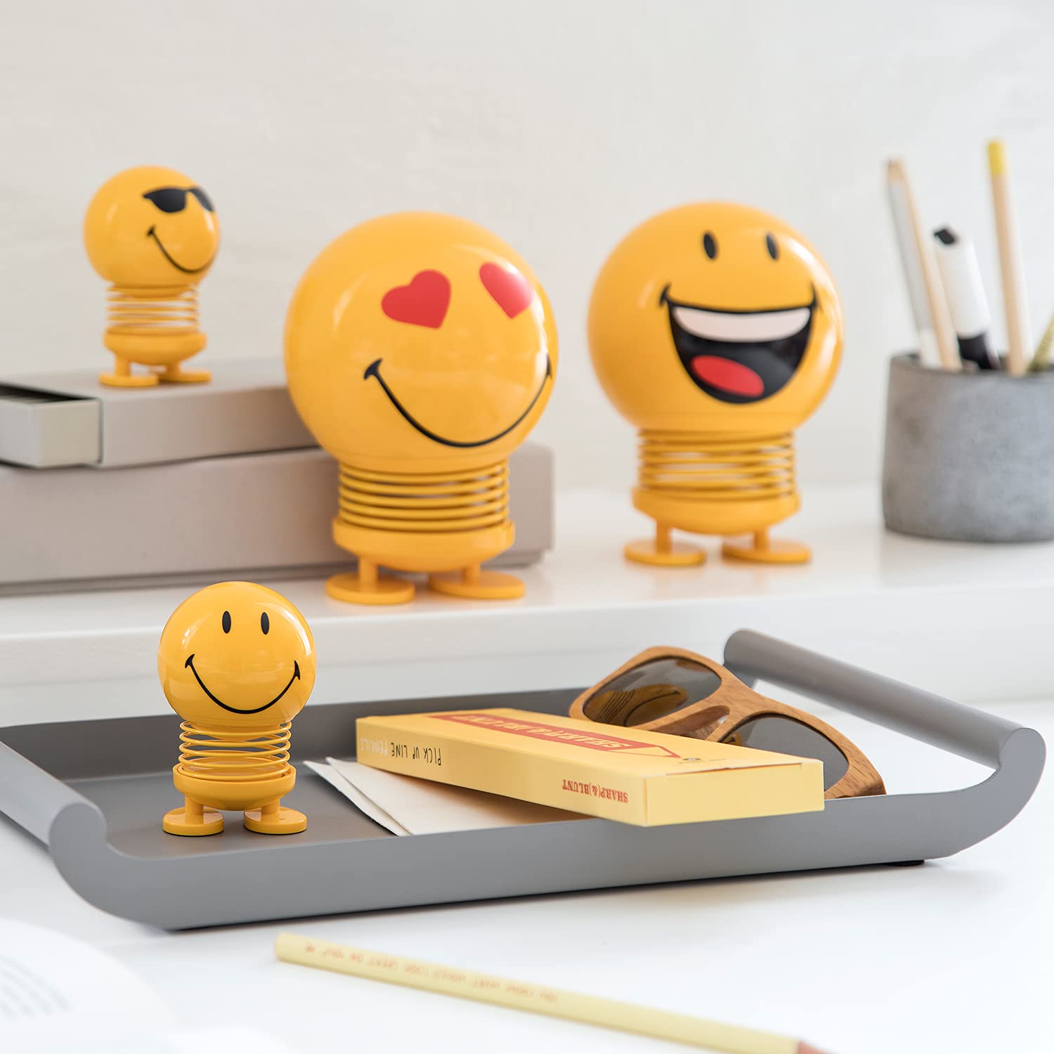 Amazon.com: Hoptimist Smiley Bumble, Yellow, Home Decor Ornament