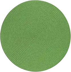 Kit 6 Jogos Americanos Redondos Decorativos | Cores Variadas | Elegância e Proteção para Mesa de Jantar (Verde, 6 peças)