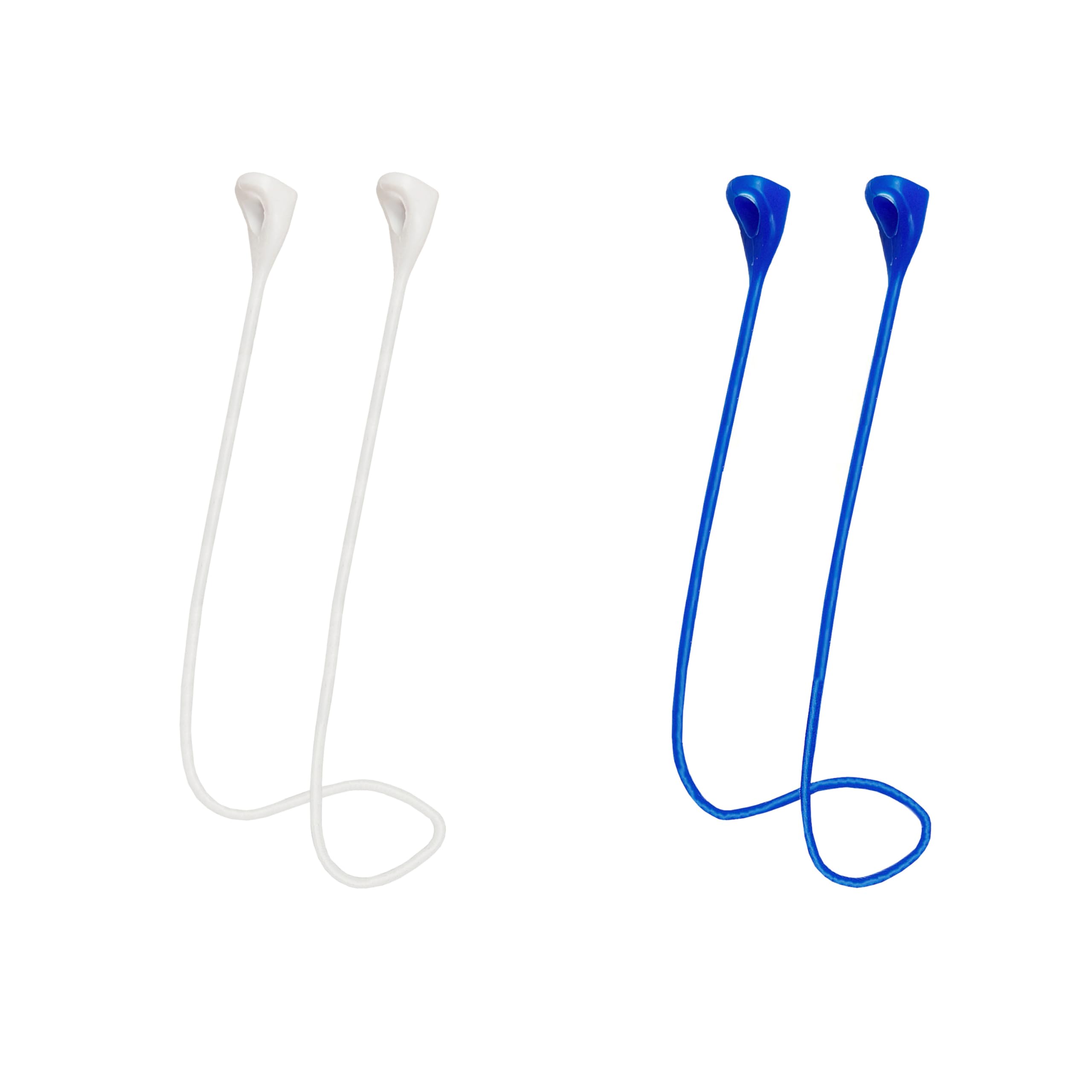 MULTAICH Magnetic Anti-Lost Lanyard 2nd for AirPods Pro,Colorful Soft Silicone Sports Straps, Neck Rope Cord (2nd/White/Blue)