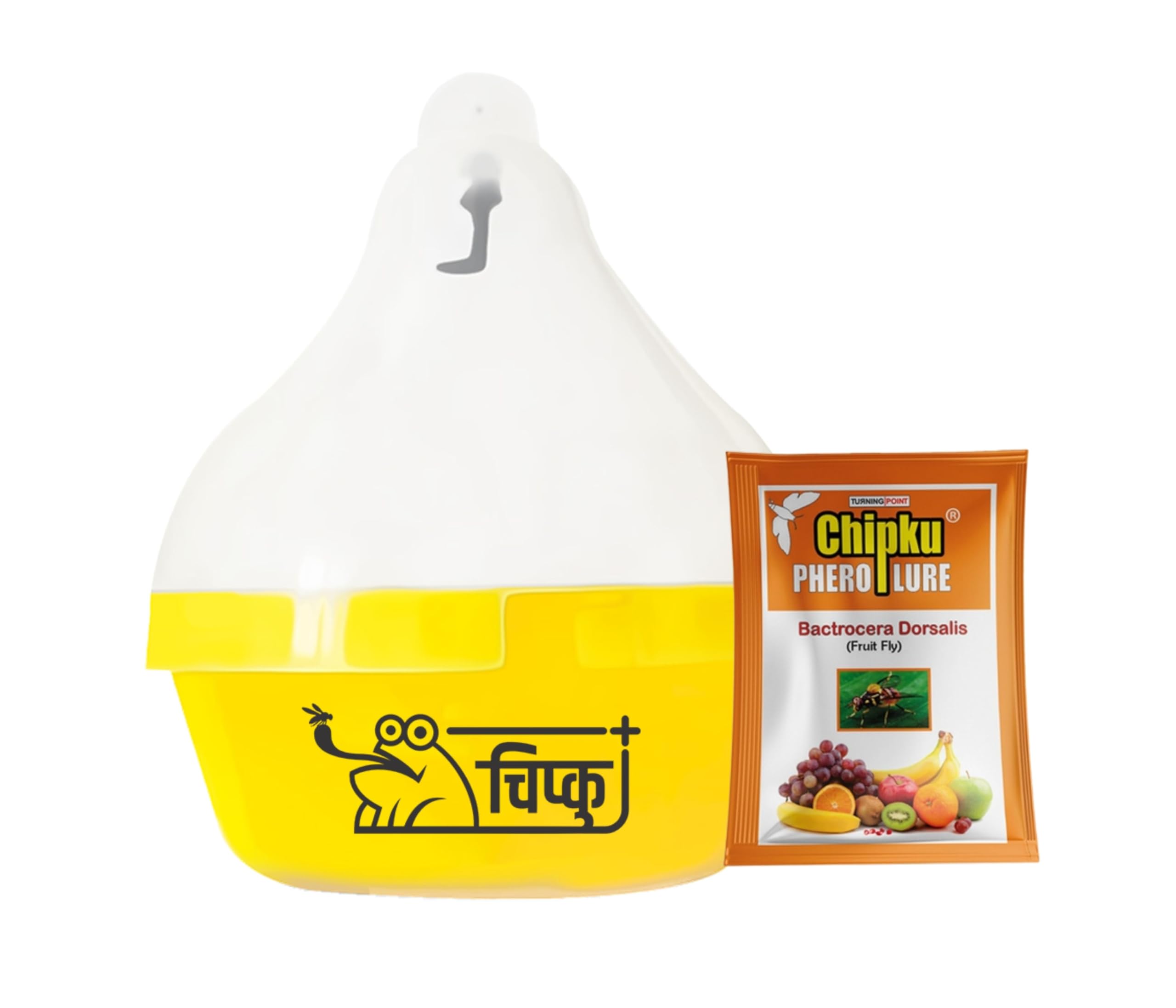 Max Plus Pheromone Fruit Fly Trap Mac Phill Trap for with Fruit Fly pheromone Lure (bactocera Dorsalis) for Fruit Crops Useful for Organic Farming Pack of 50