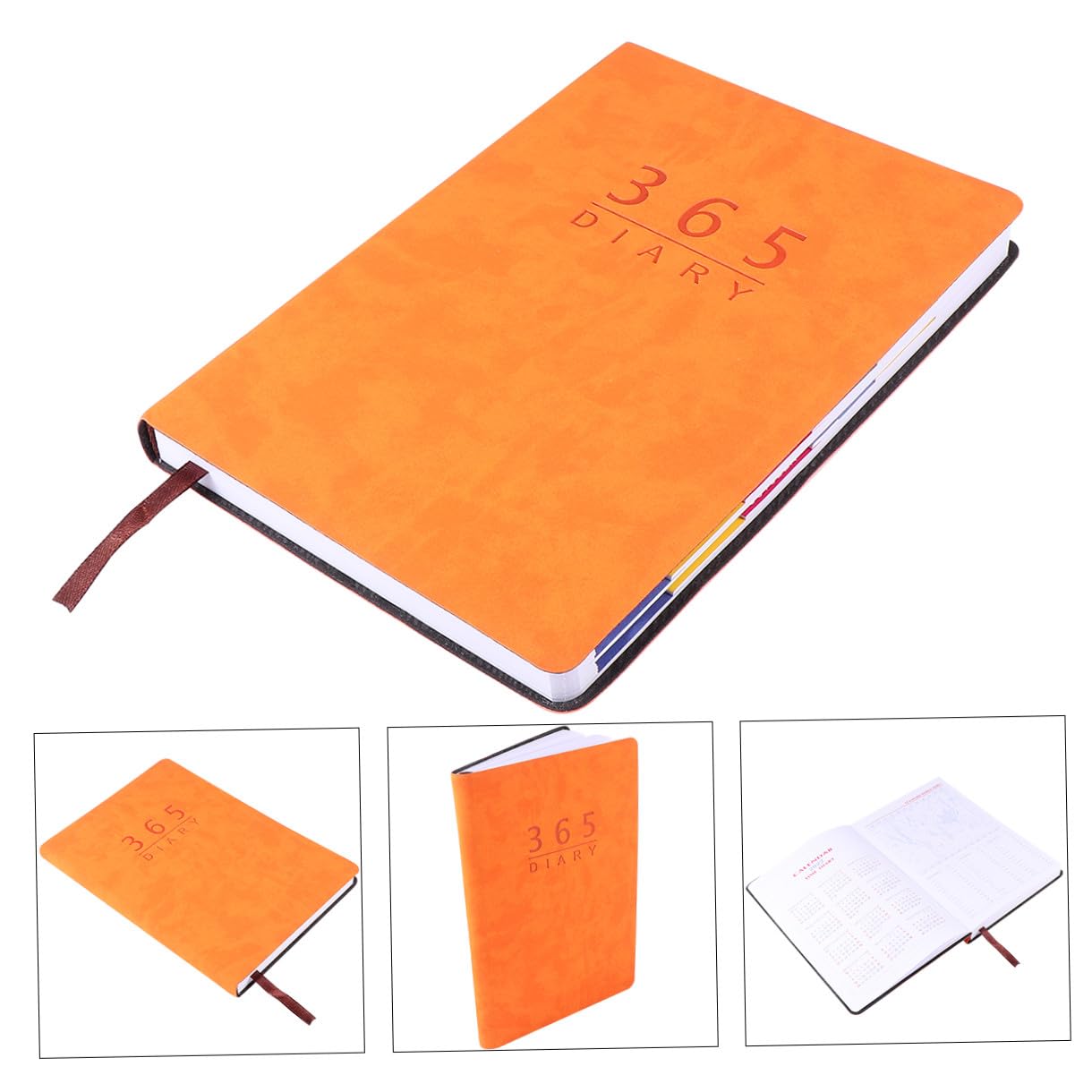 VILLCASE 3piezas Plan Book Naranja Cuaderno De Planificación Práctico Para y Agenda Escolar y Escuela