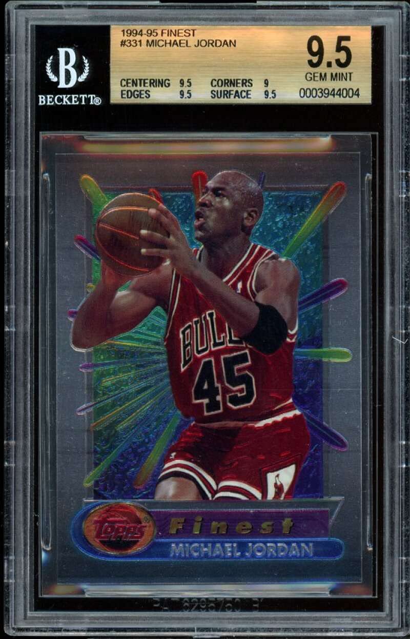 Amazon.com: Michael Jordan Card 1994-95 Finest #331 BGS 9.5 (9.5 9 9.5 9.5)  : Collectibles & Fine Art