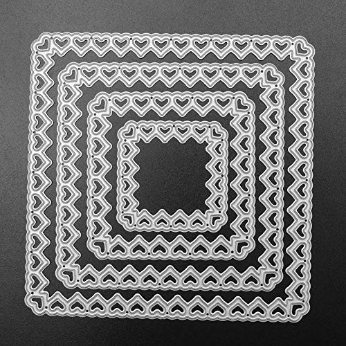 Demiawaking Cornice Quadrata a Cuore Fustelle per