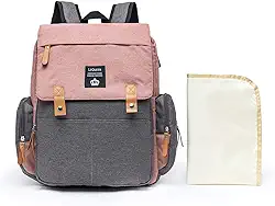 Mochila Bolsa Maternidade Feminina Lequeen Impermeável Bebê Menina Menino