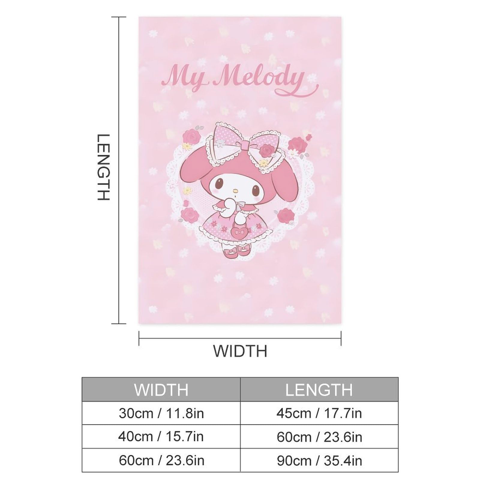 Amazon.co.jp: マイメロディ ポスター 絵画 インテリア 壁紙用 壁紙