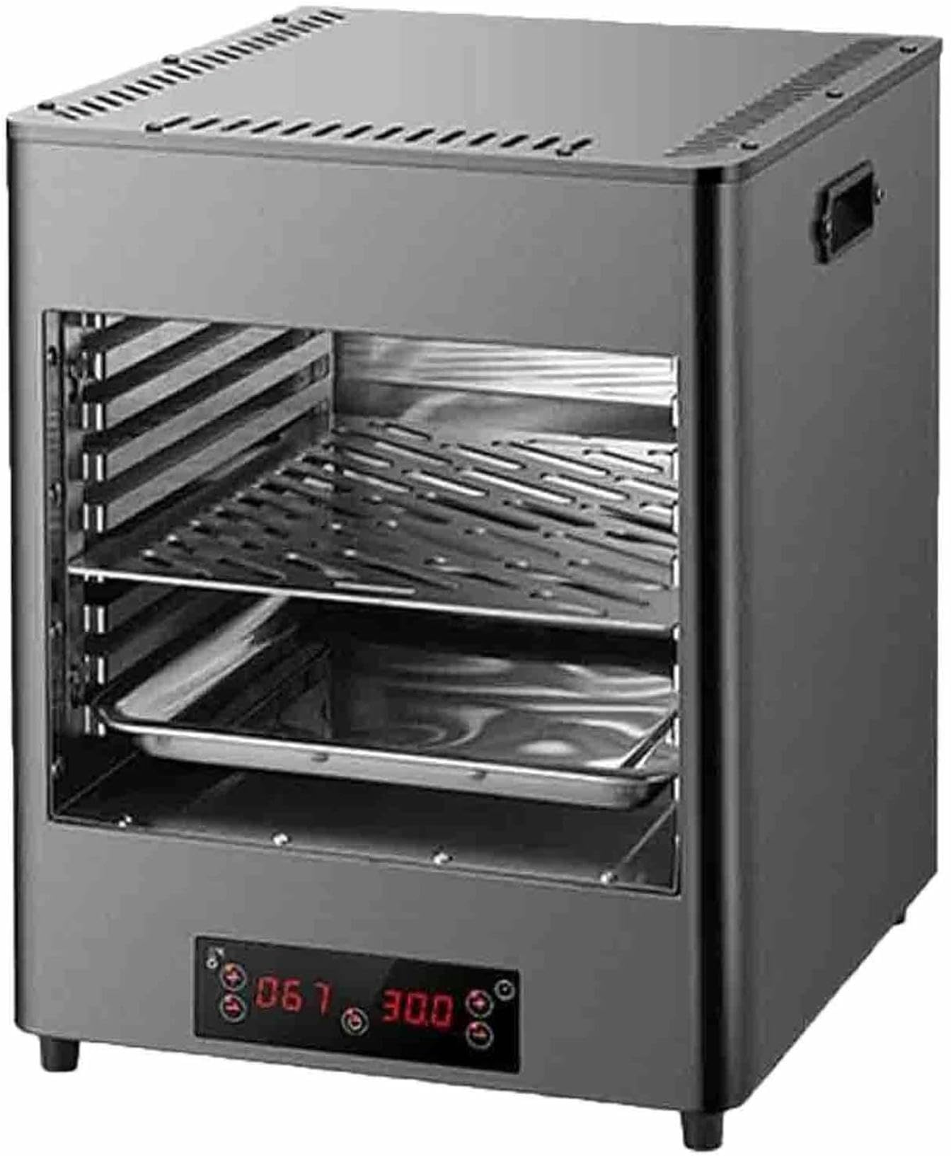 FHRKA 1700 W/3400 W Smokeless Electric Steak Broiler, Indoor Steak Grill Automatic Steak, for Beef Chicken Vegetables (C)