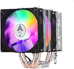 AIR COOLER CPU ARGB 4 HEATPIPES 2 FANS DA420 - A&ATECH