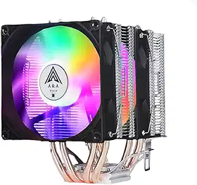 AIR COOLER CPU ARGB 4 HEATPIPES 2 FANS DA420 - A&ATECH