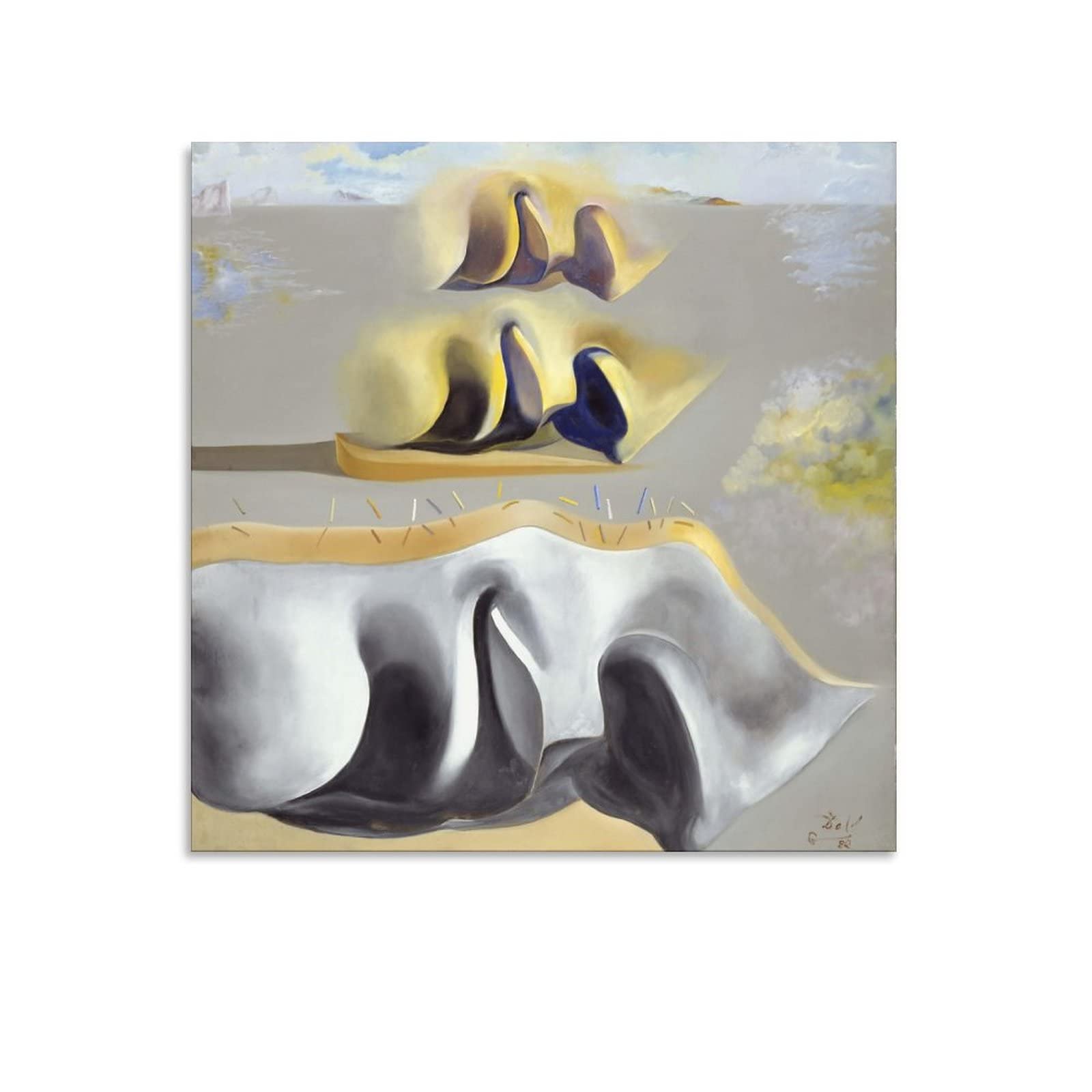 Salvador Dali Surrealist Imagination Artwork Painting Print Poster Wall Decor Modern Home Artworks 16x16inch(40x40cm)