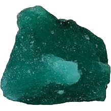REAL-GEMS Loose Natural Green Emerald 20 Ct. Certified Raw Rough Loose Gemstone AXF-740