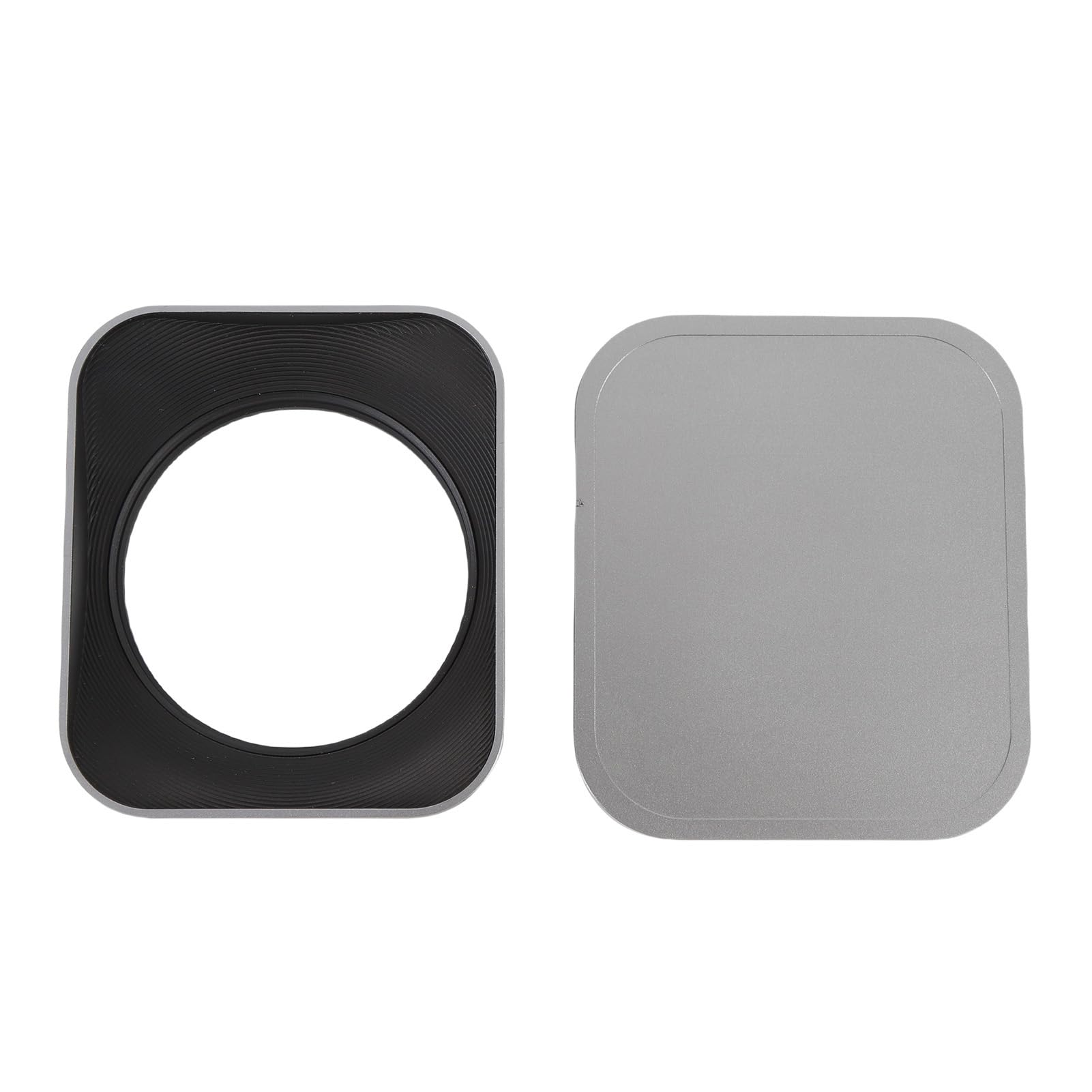 Generic Paraluce Quadrato per Fotocamera - Protezione Paraluce in Lega di Alluminio con Cappuccio, Protezione Antiriflesso e Antigraffio (52 mm)