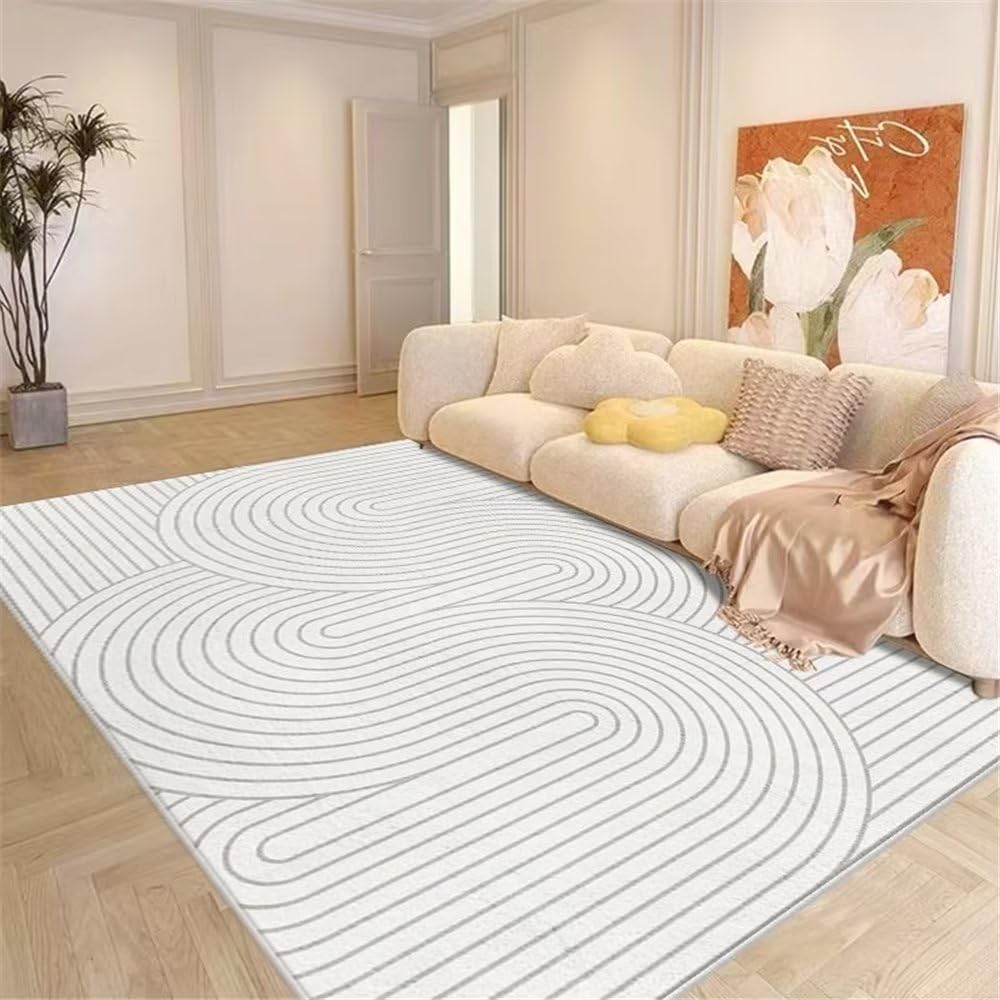 Tapis de couloir géométrique résistant pour créer une descente de lit douce