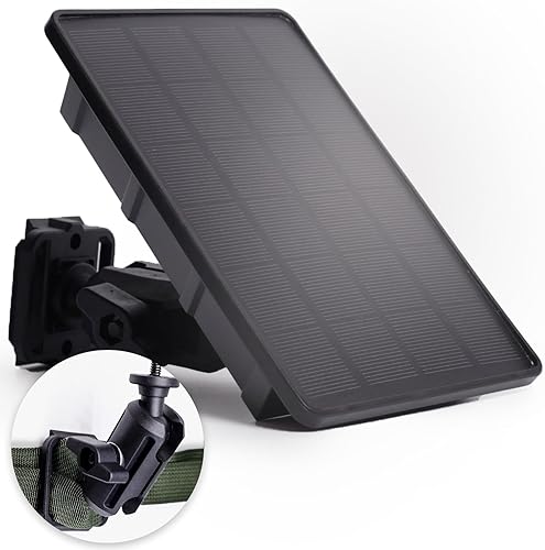 Panel solar de cámara de rastro de 5 V12 V, batería de panel solar de 4 W con batería de iones de litio de 8000 mAh, clasificación impermeable IP66,