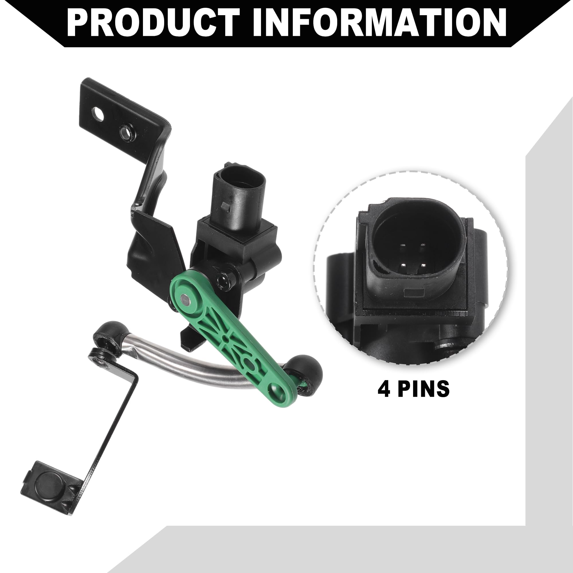 Capteur De Niveau De Suspension 5Q0412521C – Pour Audi A3, Q3, VW Atlas (2015-2023) – Avant Gauche