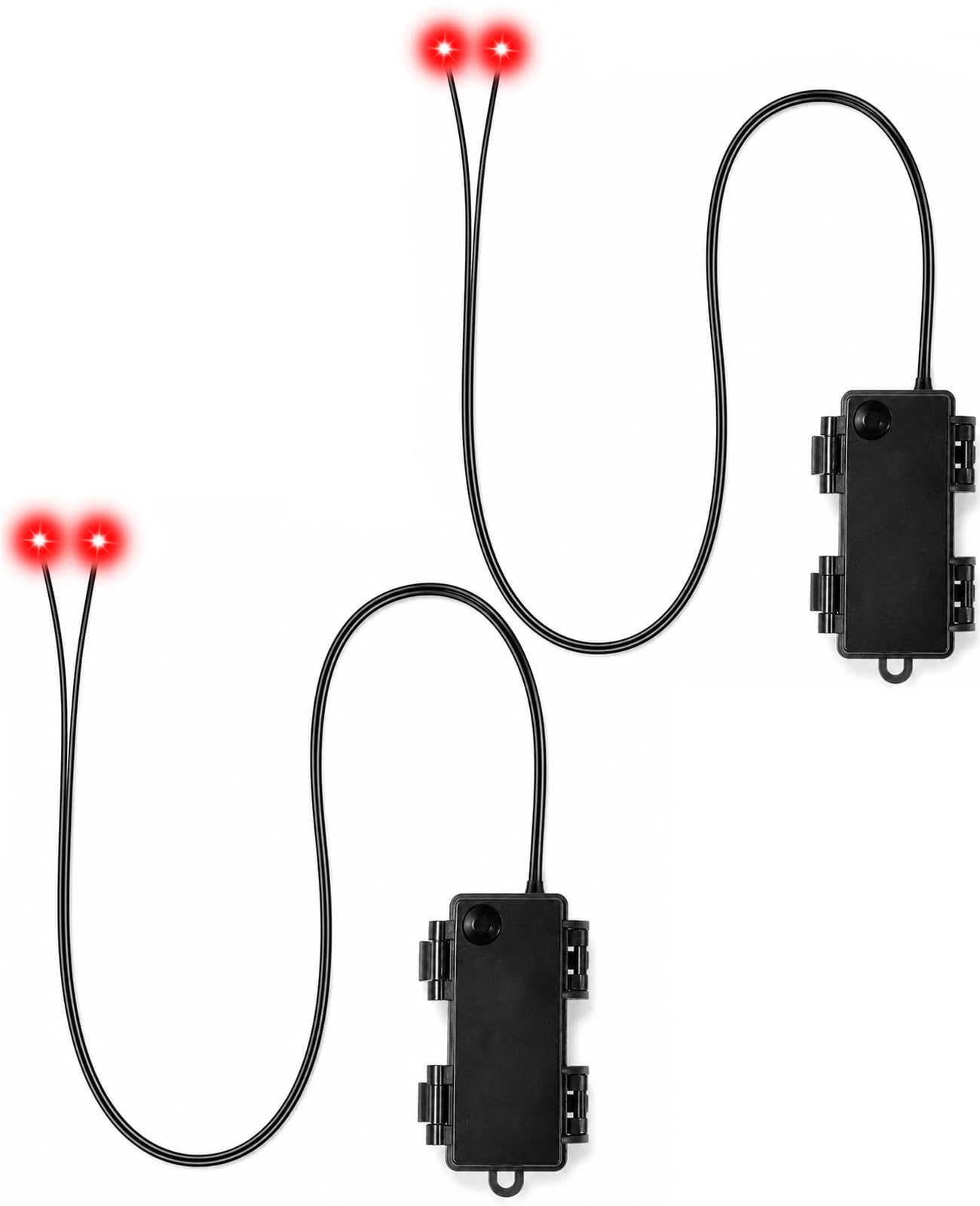 Makevivi Timer Red LED Glowing Eyes, Waterproof Halloween Skeleton Eyes