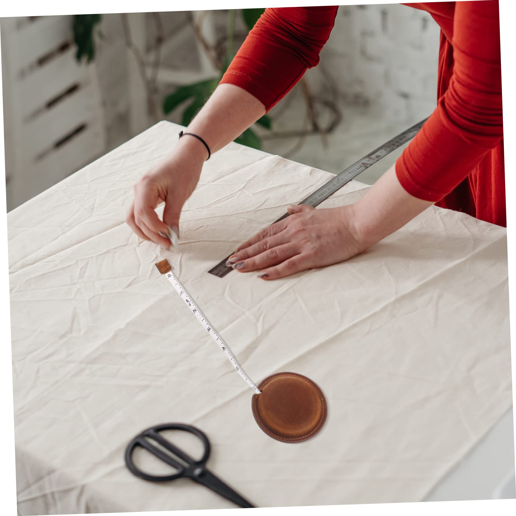NUOBESTY 5piezas Cinta Métrica Retráctil Para Medidas Del Cuerpo Flexible y Ligera Para Costura y Medición De Cintura Uso Práctico Bolsos Diseño Retro