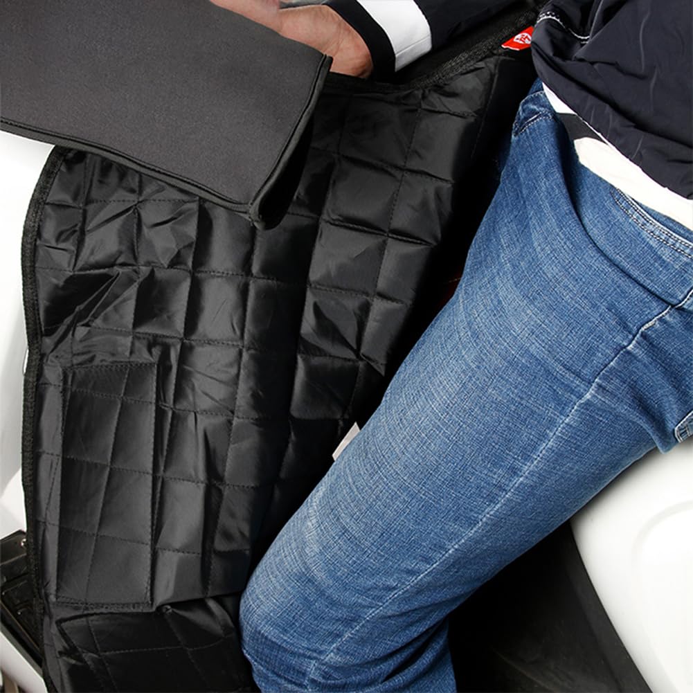 Beinschutz Roller Winter,Beinschutz Roller Winter-Thermo-Steppdecke, Roller-Reiten, Kurze Matten, Knie-Decke, wärmer, Winddicht, wasserabweisend, Winter-Steppdecke, Motorrad-Zubehör