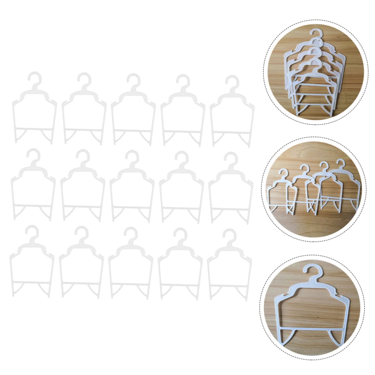CHILDWEET 10 Stück Haustier Kleiderbügel - Holz Aufhänger Für Hundekleidung