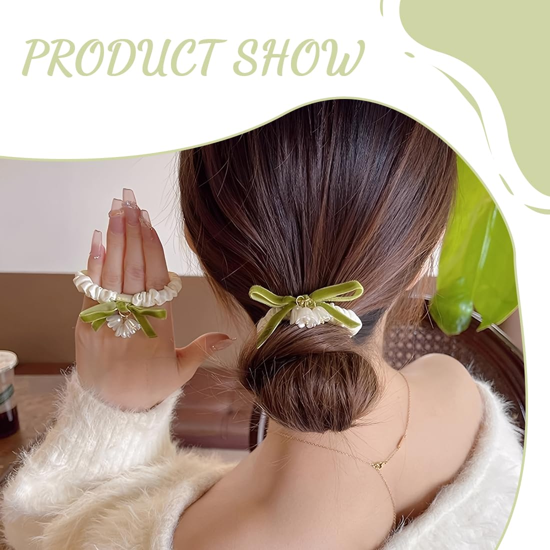 2 szt. Scrunchies do włosów, gumka do włosów z prawdziwego jedwabiu, miękkie elastyczne opaski do włosów opaski do włosów opaski do włosów dla kobiet/dziewcząt akcesoria