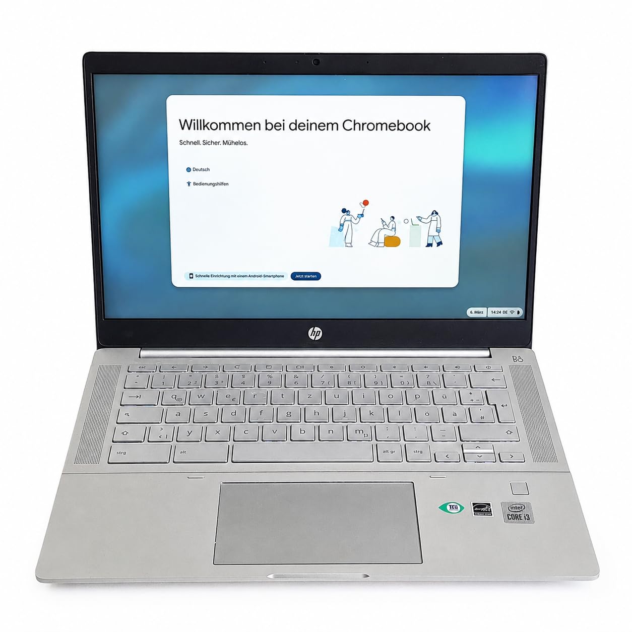 HP Pro C640 Chromebook 14" – Intel Core i3-10110U | 8GB RAM | 64GB eMMC | ChromeOS | Touchscreen (Generalüberholt)